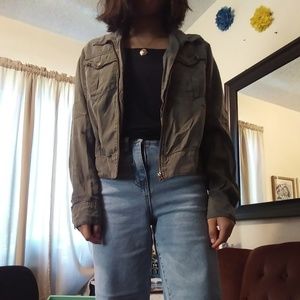 Green, soft jacket